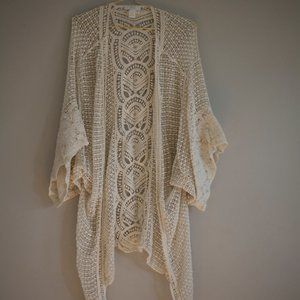 BKK Chance crochet kimono wrap coverup ivory cottagecore boho bohemian aesthetic